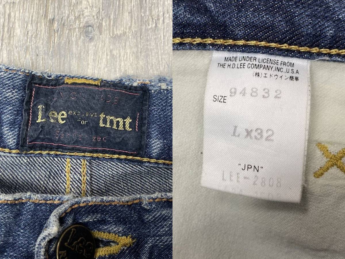 限定 TMT × Lee ティーエムティー リー USED ダメージ パッチワーク 