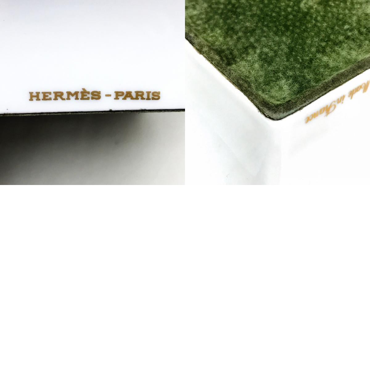 未使用 HERMES エルメス ヒョウ柄 豹 アッシュトレイ インテリア 灰皿