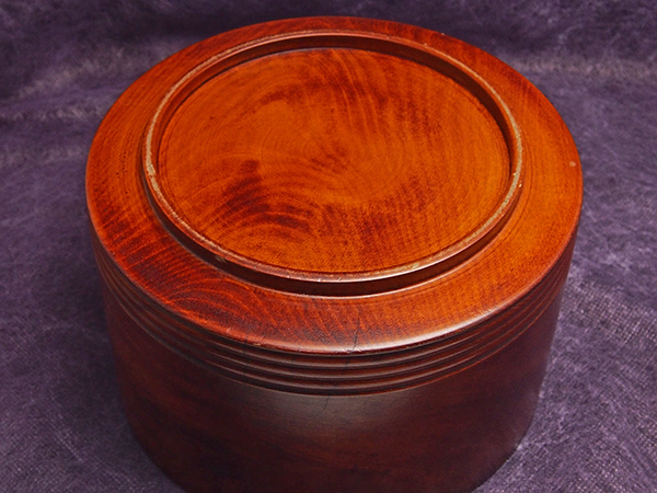 【JA】天然木 漆塗 蓋付 お櫃_5