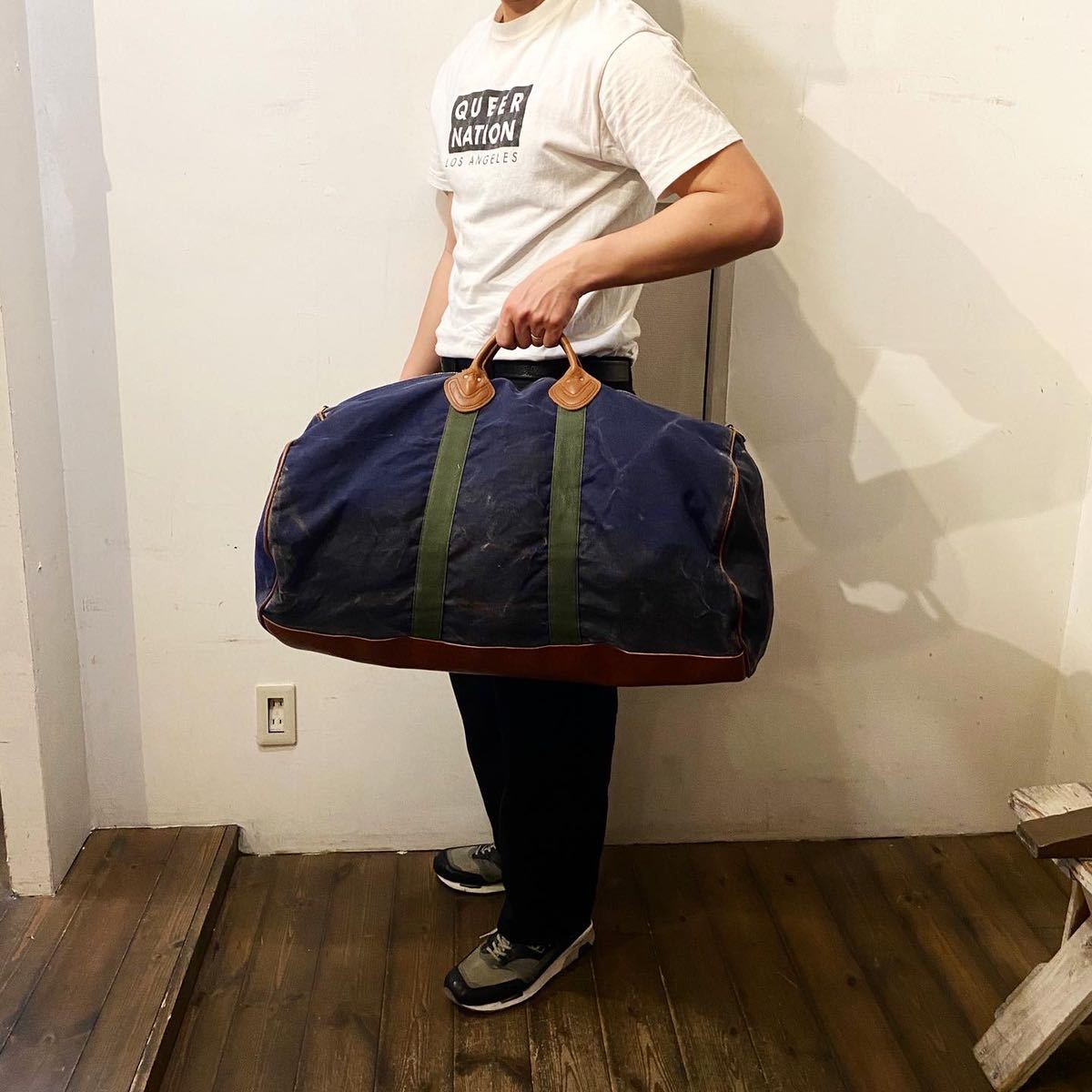 L.L Bean エルエルビーン ボストンバッグ 80s〜 80s VTG/USED L.L Bean L.Lビーン レザートートバッグ (41×36×15cm