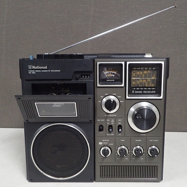 National ナショナル RQ-585 BCLラジオ 6バンド カセットレコーダー