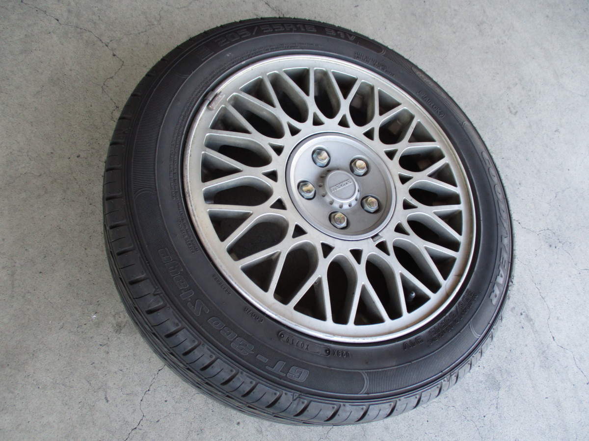 マツダ FC3S 純正オプション BBS RG 16インチ 7J ET40 RX-7 FC アンフィニ MAZDA 中古4本　当時物 FC3S RX-7 BBS | １６インチ FCオプションホイール☆