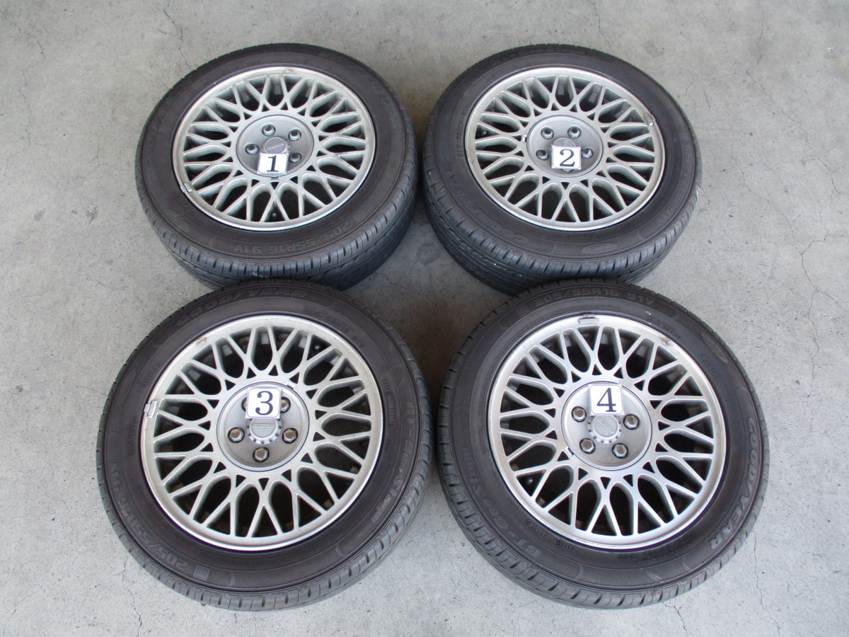 マツダ FC3S 純正オプション BBS RG 16インチ 7J ET40 RX-7 FC アンフィニ MAZDA 中古4本　当時物 FC3S RX-7 BBS | １６インチ FCオプションホイール☆