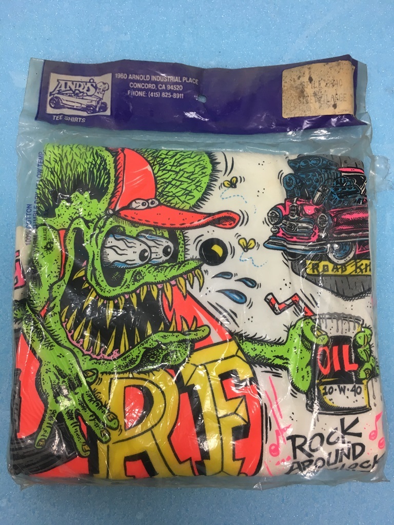 激安大特価，格安 ラットフィンクＴシャツ サイズＬ デッドストック(イラスト、キャラクター)｜売買されたオークション情報、yahooの商品情報をアーカイブ公開 - オークファン Lサイズ