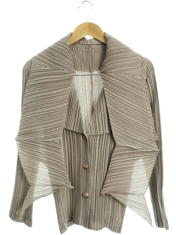 中古 【ISSEY MIYAKE】【アウター】イッセイミヤケ『プリーツ デザイン 