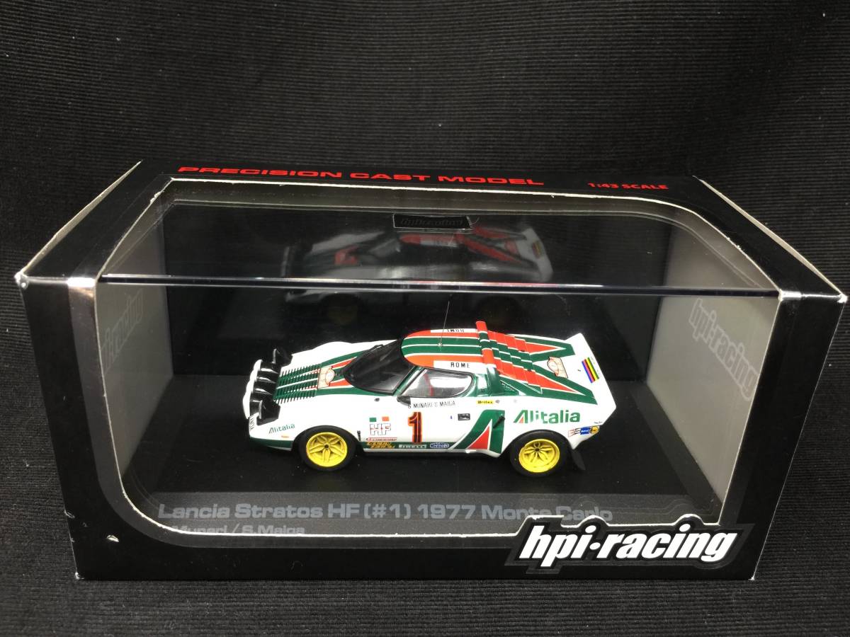 大得価，限定セール 1/43 ランチア ストラトス HF No.1 アリタリア 1977 モンテカルロラリー 優勝 ムナーリ 980(hpi・racing)｜売買されたオークション情報、yahooの商品情報をアーカイブ公開 - オークファン hpi・racing