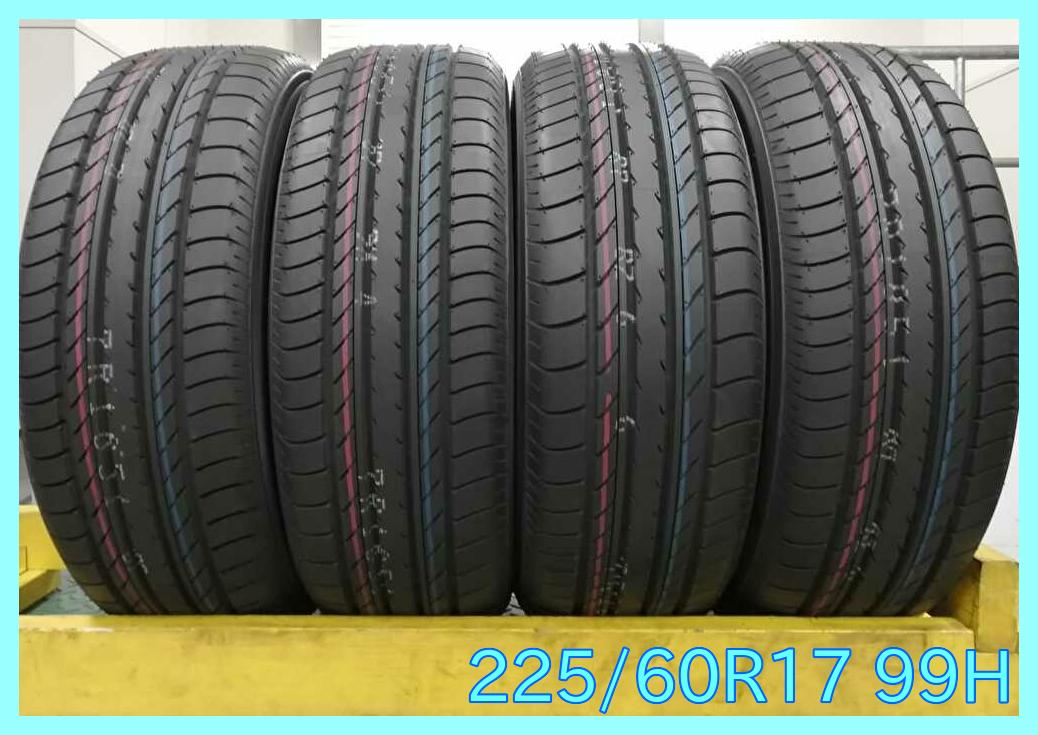225/60R17 99H YOKOHAMA BluEarth E70 新品 サマータイヤ 4本セット
