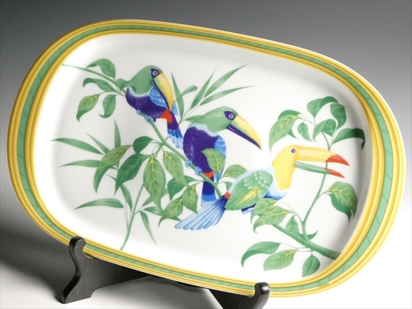 HEMES エルメス トゥカン大皿 31cm 稀少エルメスお皿 エルメス食器