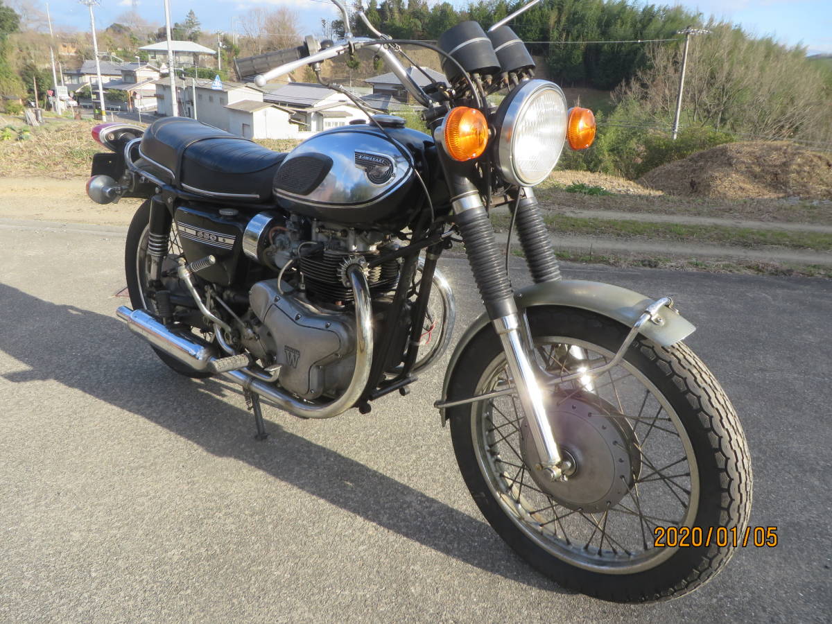 カワサキ W1SA 650CC 検無し 書類あり