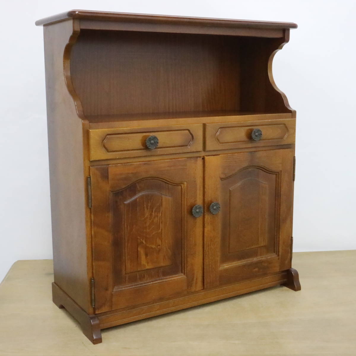 あ=K0054ax オールド カリモク家具 Karimoku 電話台 キャビネット