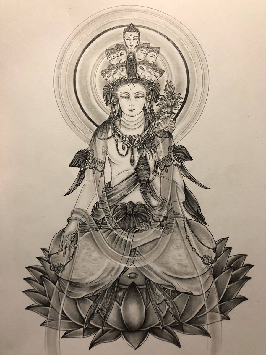仏画十一面観音 【公式通販】
