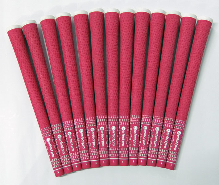 【超美品！中古グリップ】 パーフェクトプロ X HOLD ラバー / レッド ◆ 13本