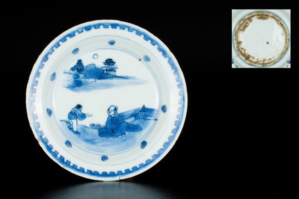 ➀古陶器 古美術 骨董品 時代 中国（古染付）｜所蔵品｜石洞美術館 古染付 Poetics & Antique