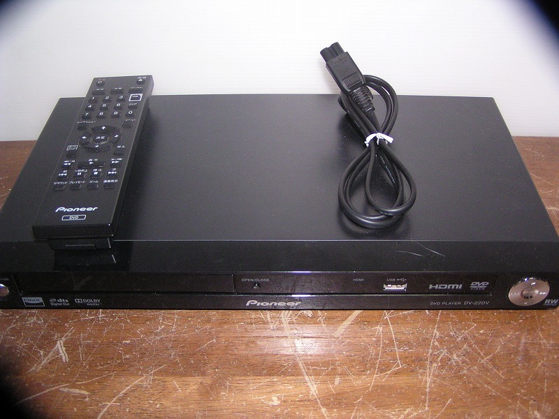 ☆PIONEER パイオニア DVDプレーヤー・リモコン付 DV-220V リージョン