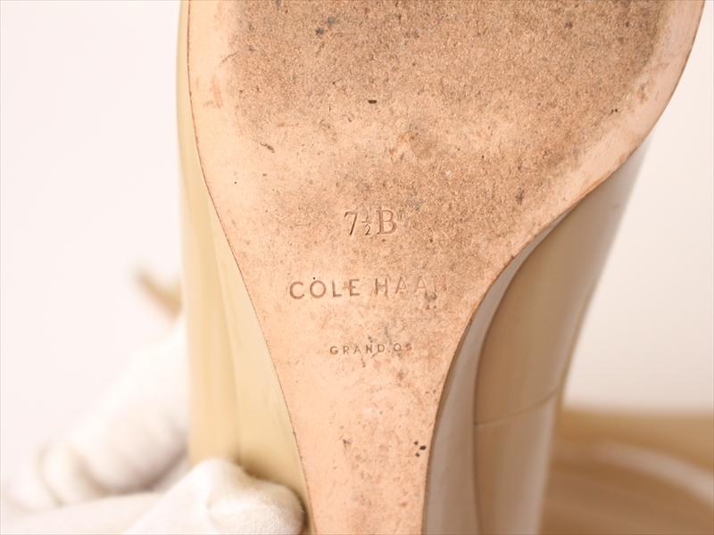 COLE HAAN【コールハーン】オープントゥパンプス☆7ハーフ 24cm