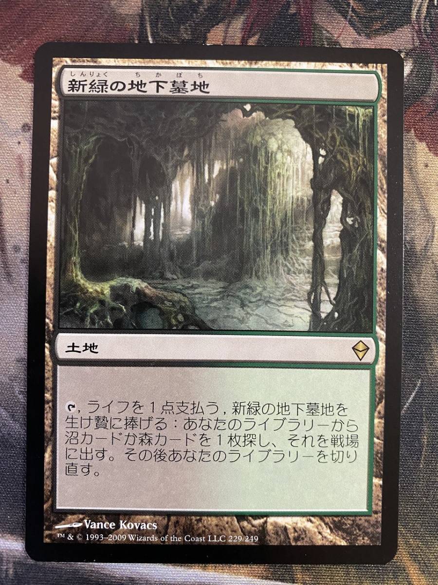 新緑の地下墓地 土地R | 日本 MTG 日本語版 Catacombs》[SLU] 003