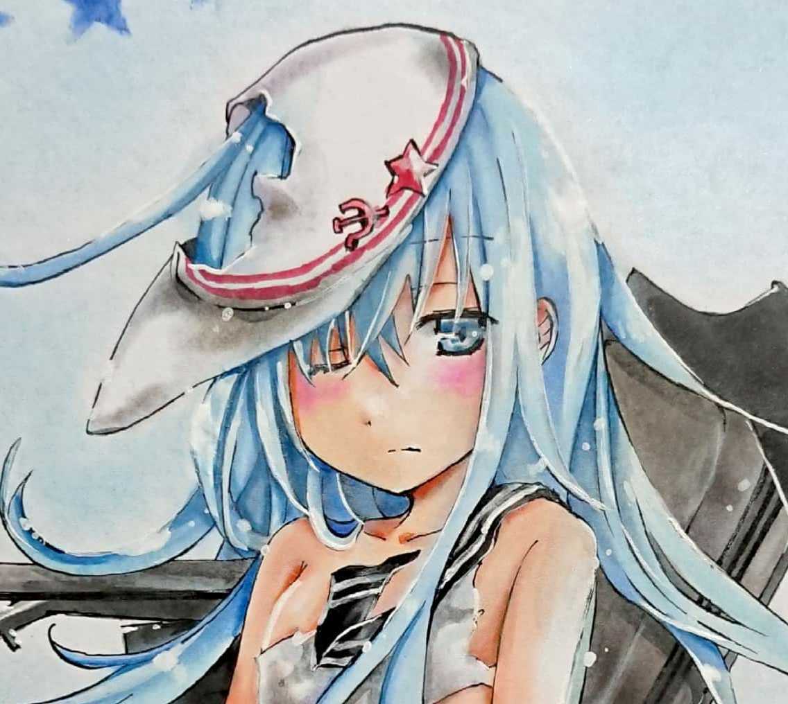 手描きイラスト 艦これ 響 中色紙 18cm 21cm 手描きイラスト 売買されたオークション情報 Yahooの商品情報をアーカイブ公開 オークファン Aucfan Com