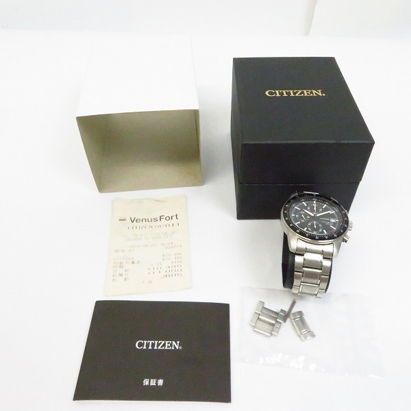 CITIZEN/シチズン クォーツ クロノグラフ 腕時計 0610-K005116【動作