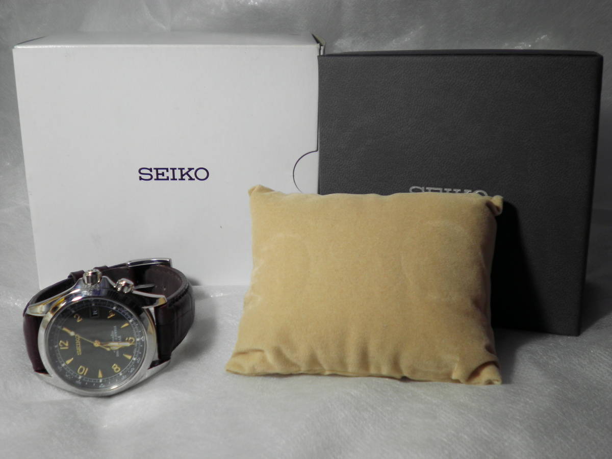 SEIKO セイコー アルピニスト 6R15-00E0 自動巻き メンズ腕時計 動作品 箱付き 中古品 税込 送料無料