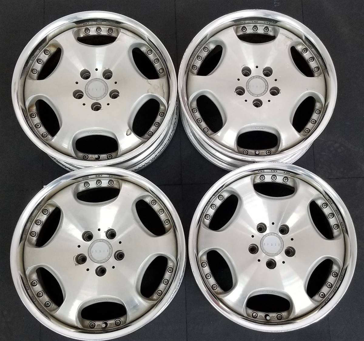WORK/RYVER 18インチ 中古アルミホイール 114.3 【公式通販】