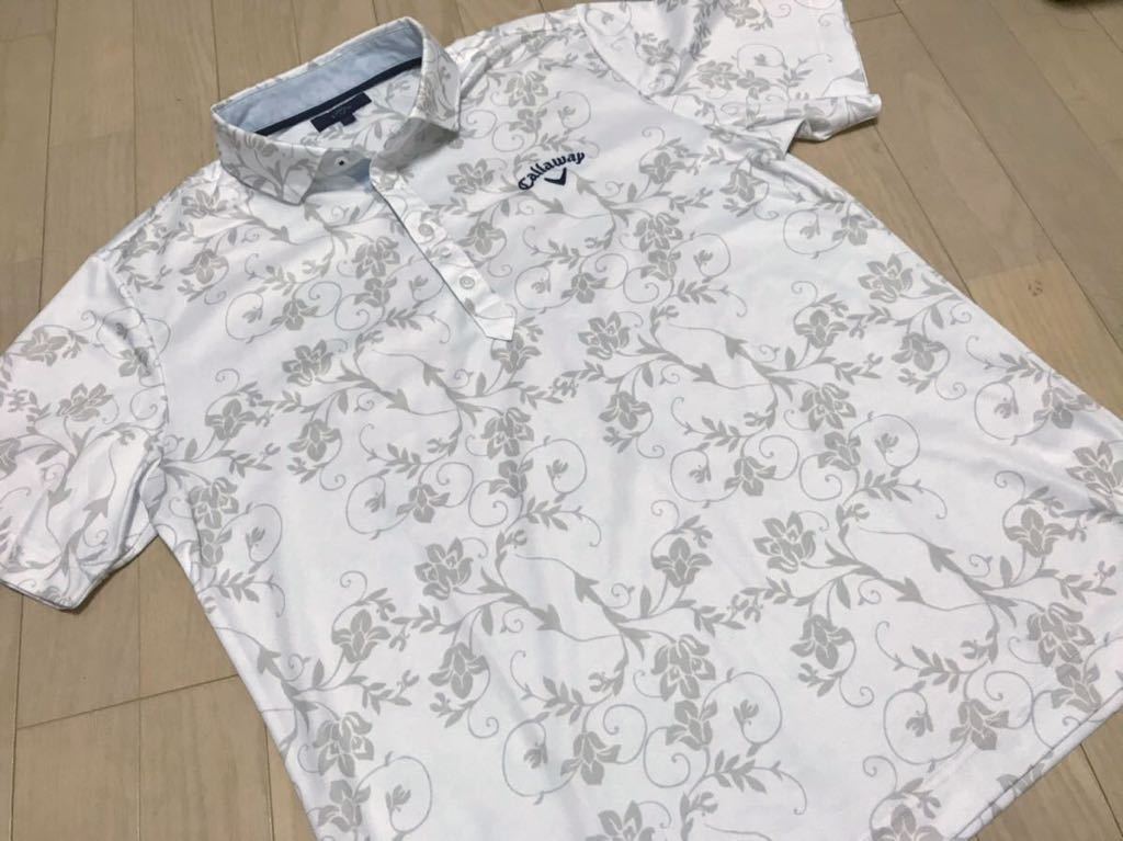 驚きの破格値，限定SALE キャロウェイ ホワイト 花柄 ポロシャツ 3L C03(キャロウェイ)｜売買されたオークション情報、yahooの商品情報をアーカイブ公開 - オークファン シャツ