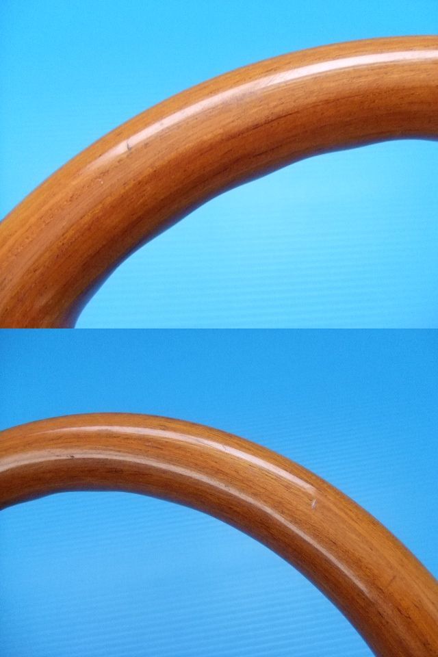 激レア 当時物 中古 OBA 長穴 30パイ ウッド ステアリング 旧車 30cm