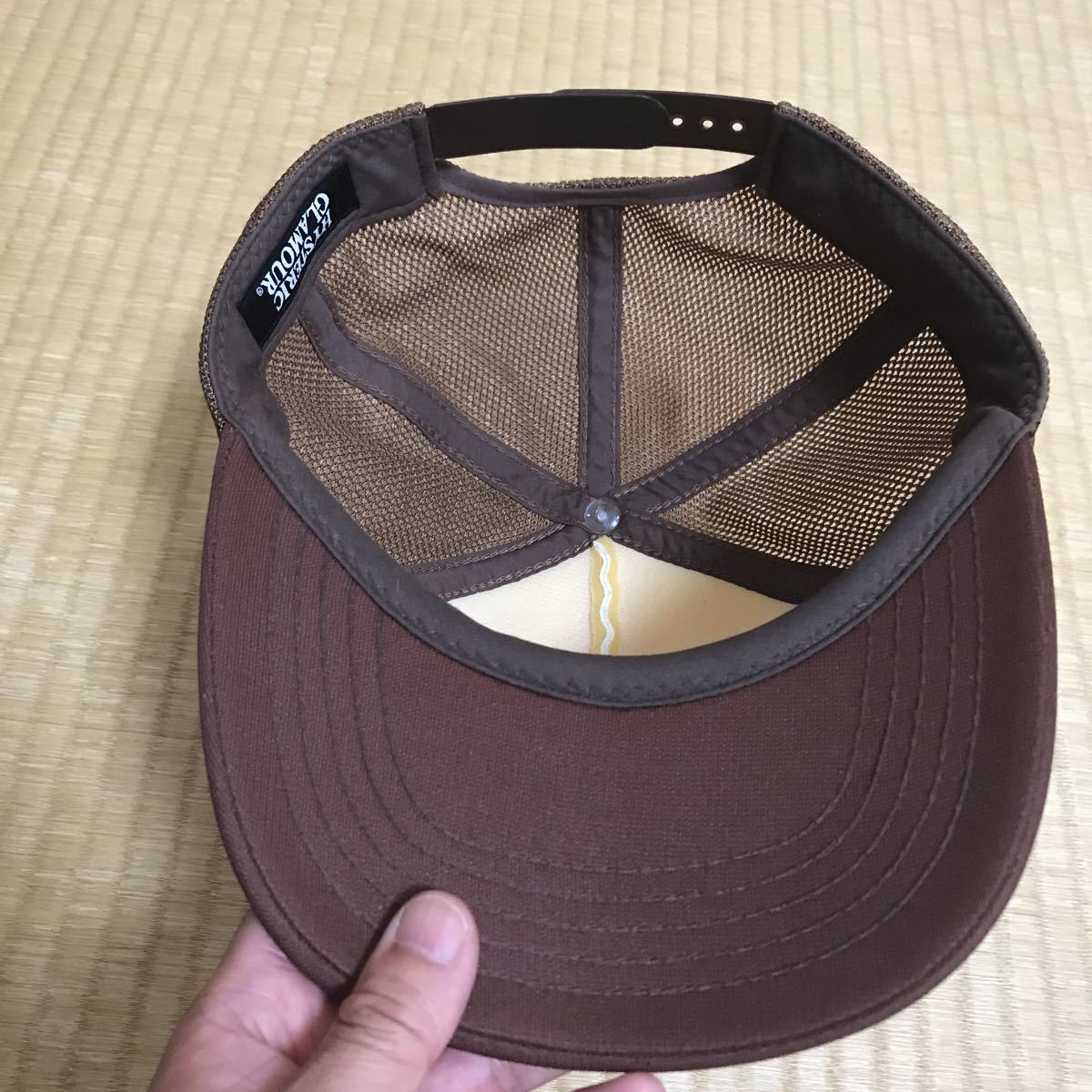 ヒステリックグラマー ロゴ メッシュキャップ ブラウン系 レア 帽子 