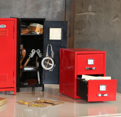 th/ダルトン メタルカードキャビネット レッド METAL CARD CABINET RED 