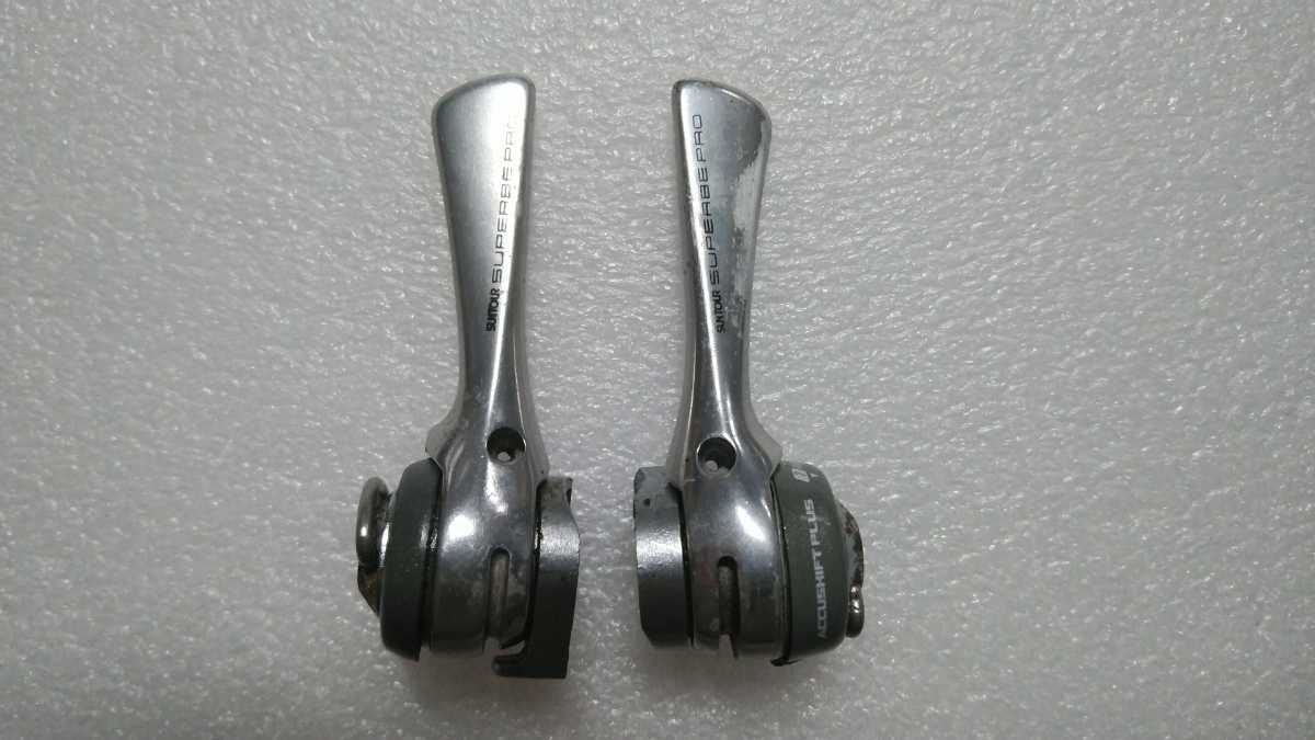 人気定番，格安 サンツアー シュパーブプロ シフトレバー6S-7S SUNTOUR SUPERBE PRO(シフトレバー)｜売買されたオークション情報、yahooの商品情報をアーカイブ公開 - オークファン シフトレバー