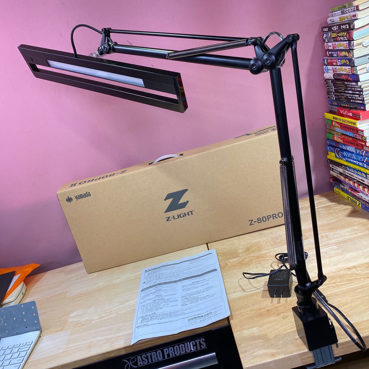 Z Light Led Mod 山田照明 Z-LIGHT LEDデスクライト Z-80PROⅡ 在宅ワーク 超高性能 明るい 影が きにくい 使用感少ない アームライト ...