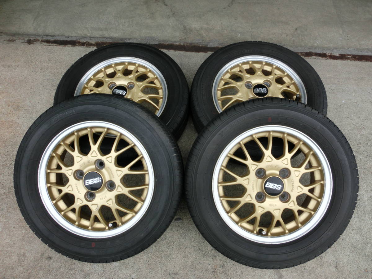 BBS ヴィヴィオ純正OP 13×4J 155⁄65⁄R13 バリ山 プレオ等