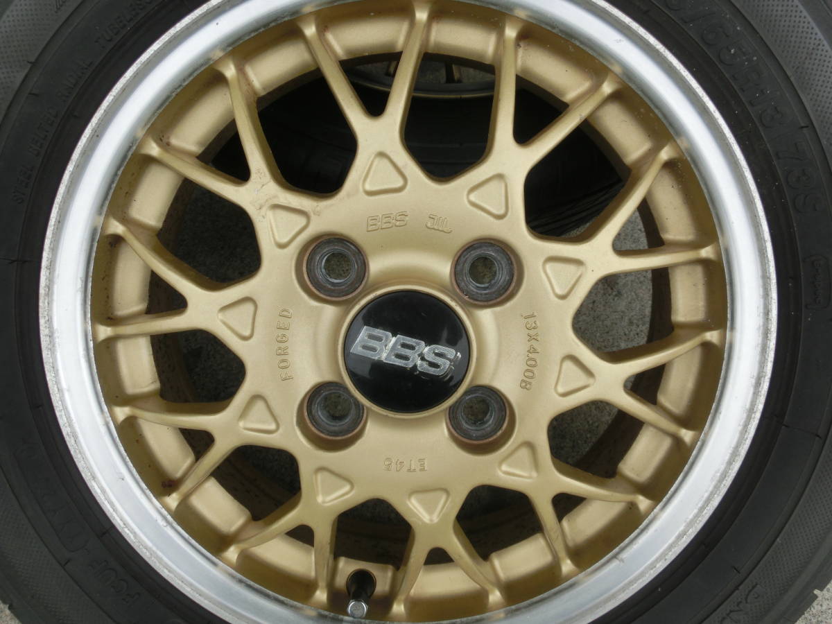 BBS ヴィヴィオ純正OP 13×4J 155⁄65⁄R13 バリ山 プレオ等