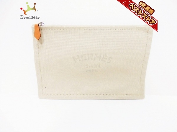 得価，2026 エルメス HERMES ヨッティングPM キャンバス ライトブラウン ポーチ(服飾小物)｜売買されたオークション情報、yahooの商品情報をアーカイブ公開 - オークファン 服飾小物