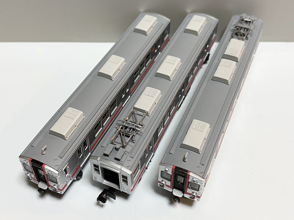 素人製作品 東急7700系 7913 歌舞伎 3両編成セット 動力付き - 鉄道