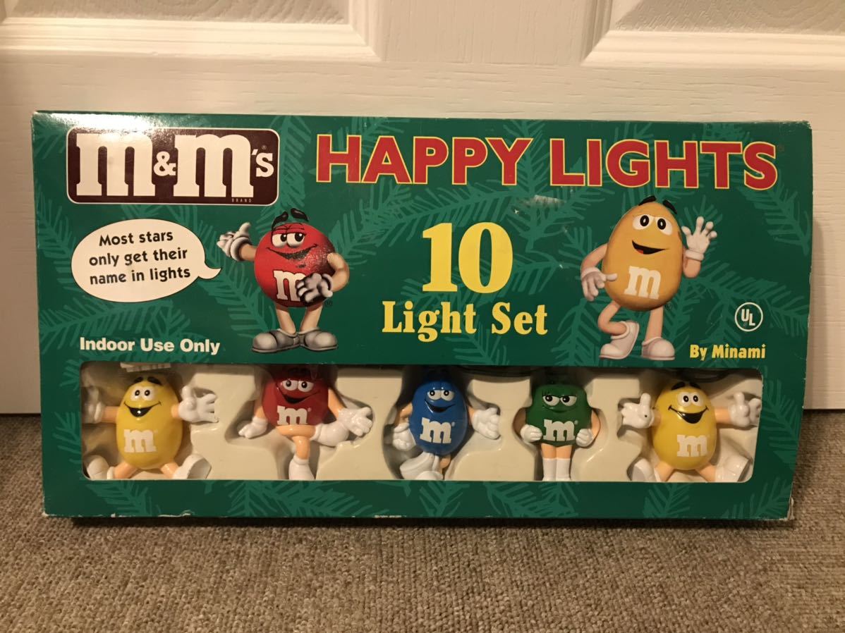 m&m's エムアンドエムズ ハッピーライト10連ライトセット クリスマス