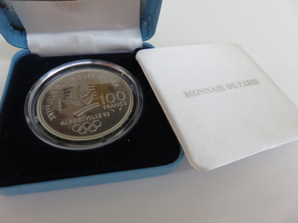 アルベールビル 冬季オリンピック 記念金貨銀貨セット 1992年 中古 G6