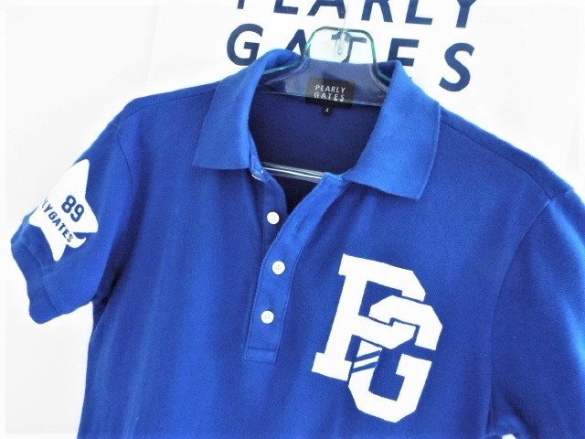 PEARLY GATES パーリーゲイツ / PG89 PG 星ワッペン ポロシャツ MADE 4 GOLF 正規品タグ付 / サイズ４(パーリーゲイツ)｜売買されたオークション情報、yahooの商品情報をアーカイブ公開 - オークファン シャツ