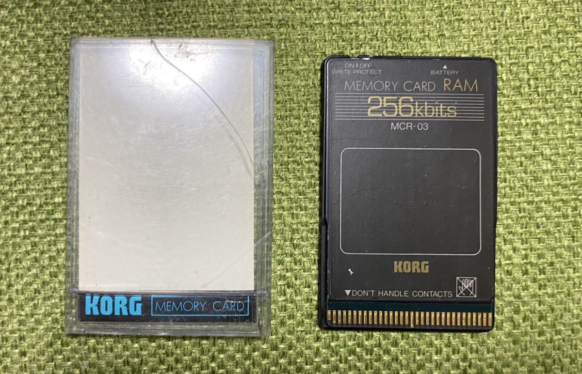 KORG MCR-03 RAM - メモリーカード 256kbits Card Yahoo!オークション