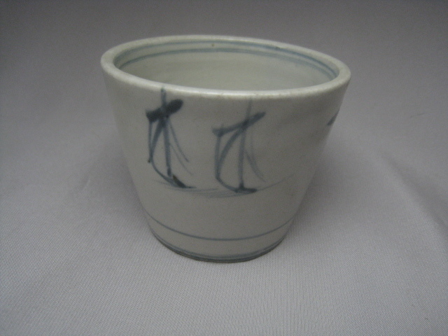 茶道具 香合 ウ19 『瑞穂窯 國領東斎』『唐華文様 香合』共箱 （九月