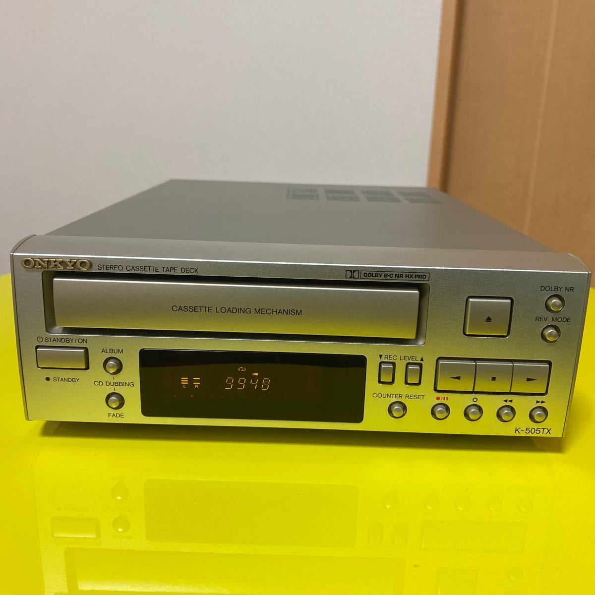 ONKYOオンキョー ステレオ カセットデッキ K-505TX 日本製品 ジャンク