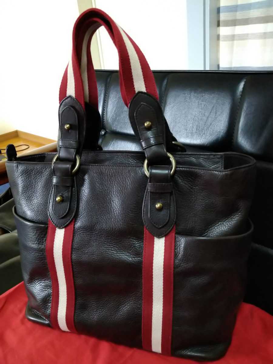 バリー　BALLYトートバッグダークブラウン正規品極美品 バリー トートバッグ バリー／トートバッグ・ダークブラウン Bally（トートバッグ）のフリマアイテム一覧 キャンバス（ブランドバリー）（トートバッグ トートバッグの通販