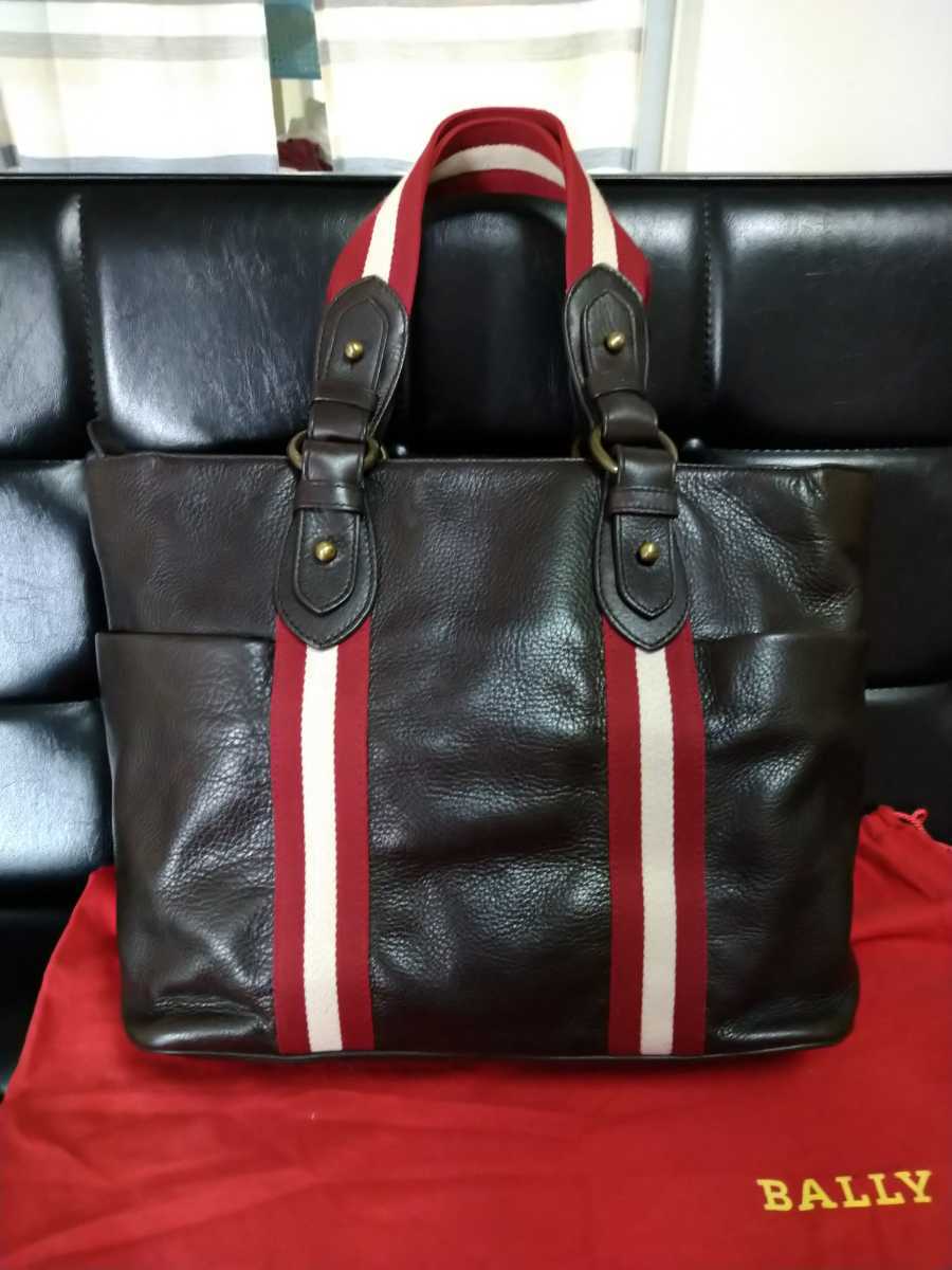 バリー　BALLYトートバッグダークブラウン正規品極美品 バリー トートバッグ バリー／トートバッグ・ダークブラウン Bally（トートバッグ）のフリマアイテム一覧 キャンバス（ブランドバリー）（トートバッグ トートバッグの通販