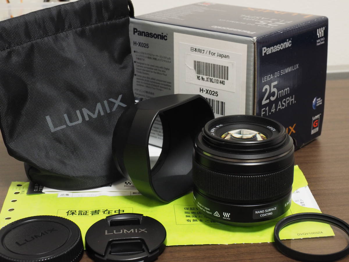 【格安，人気セール】 Panasonic Lumix 25mm F1.4 マイクロフォーサーズ Leica(パナソニック)｜売買されたオークション情報、yahooの商品情報をアーカイブ公開 - オークファン パナソニック