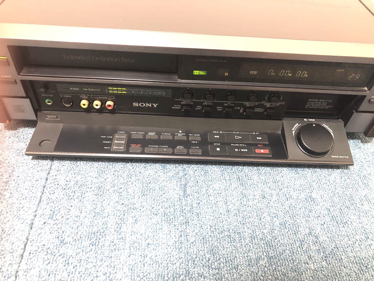 定番，新品 【通電のみ確認済】SONY/ソニー/Betaビデオデッキ/EDV-8000 