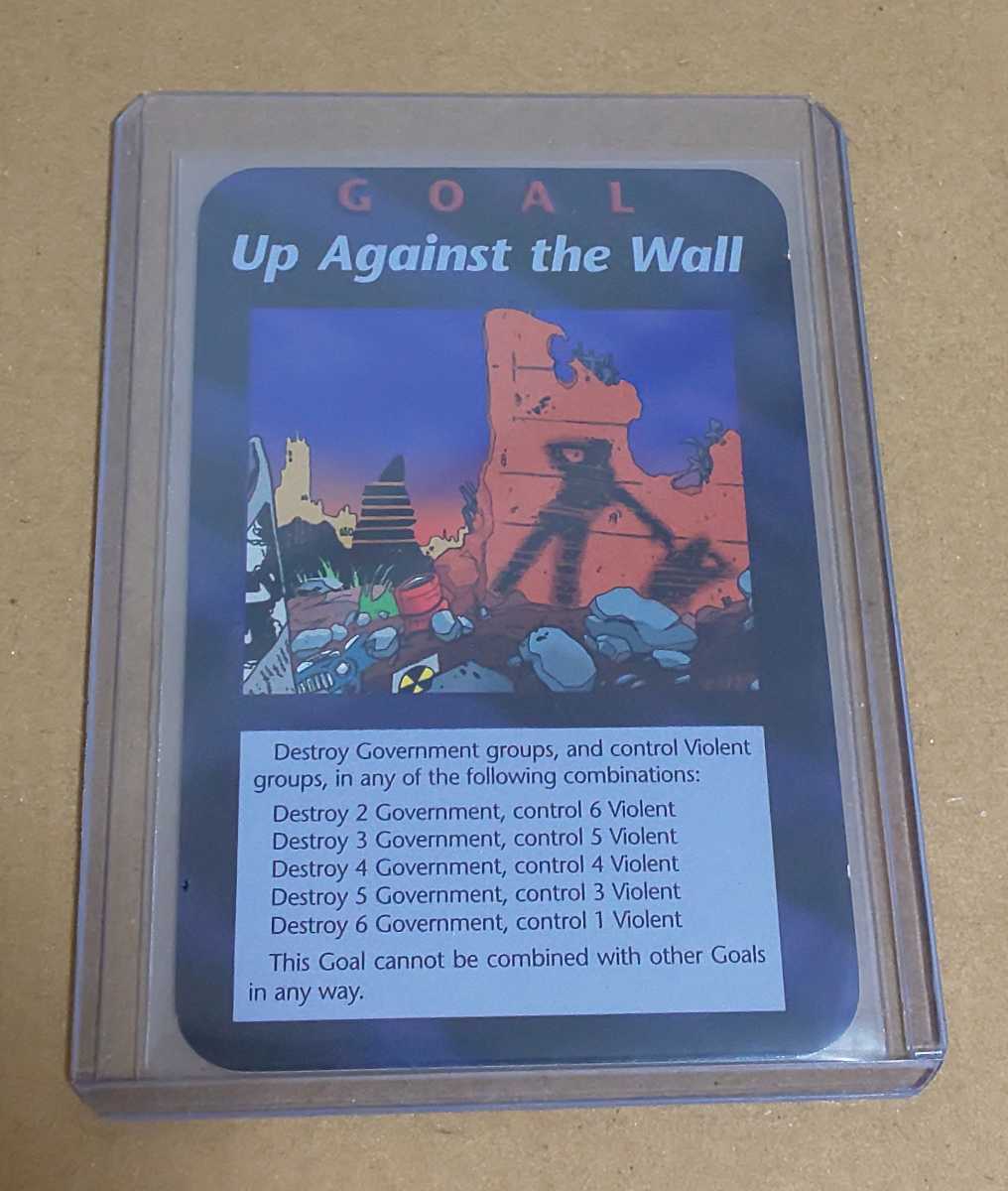 イルミナティカード　Up Against the Wall Against Up イルミナティカード Wall the レア ニューワールドオーダー