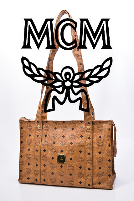 F4839【1000円スタート】美品□MCM エムシーエム□レザー