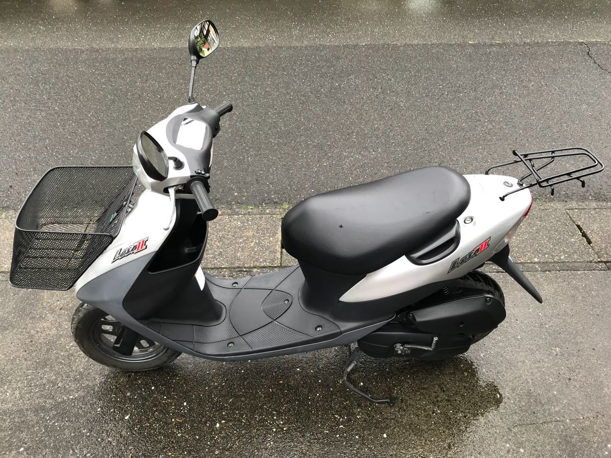 SUZUKI スズキ LETS2 レッツ2 シルバー CA1PA 50cc 実動車 滋賀県 