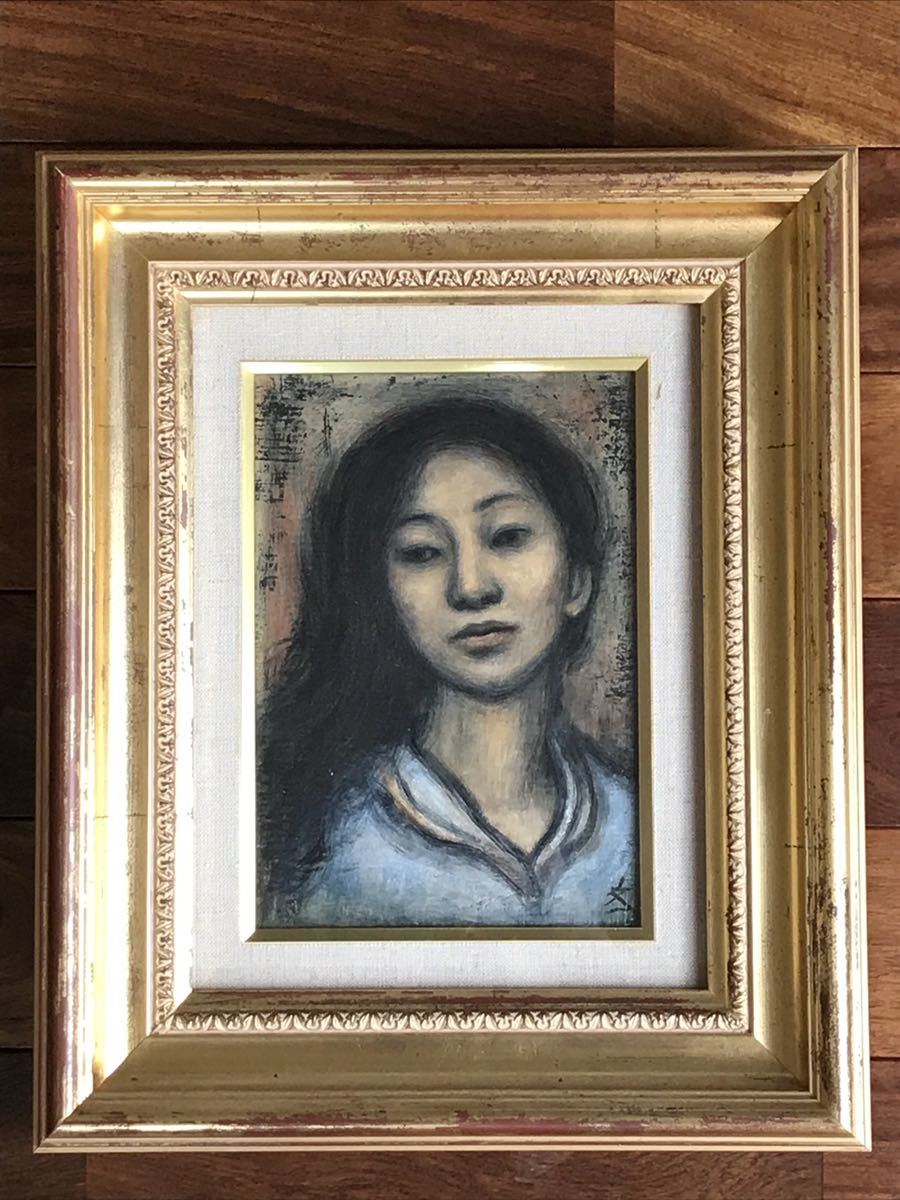  絵画 澤田文一作 油絵(人物画)｜売買されたオークション情報、yahooの商品情報をアーカイブ公開 - オークファン 人物画