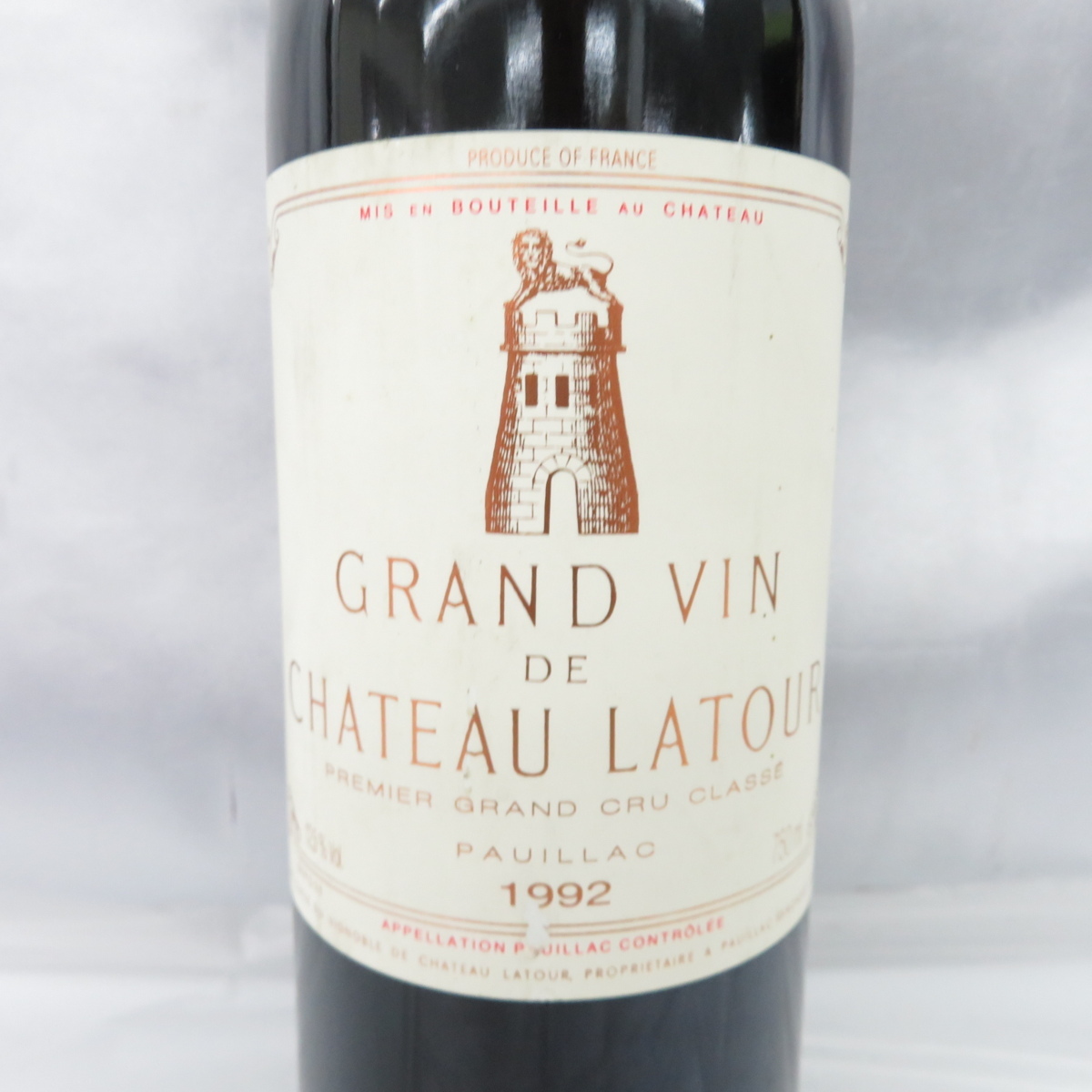 未開栓】Chateau Latour シャトー・ラトゥール 1992 赤 ワイン 750ml