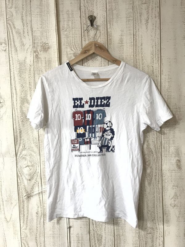 C101 マラドーナ Tシャツ Soccer Junky サッカージャンキー 白 S イラスト キャラクター 売買されたオークション情報 Yahooの商品情報をアーカイブ公開 オークファン Aucfan Com
